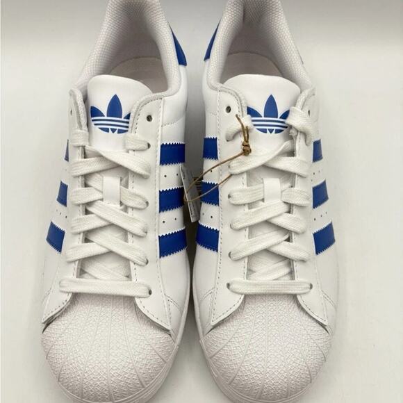 Adidas Men's Superstar Originals men’s size 12 Cloud White Blue |IG9368| - Picture 2 of 4